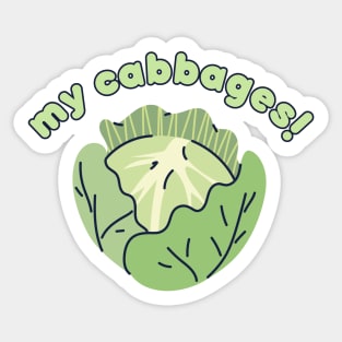 Avatar Cabbage Man Sticker